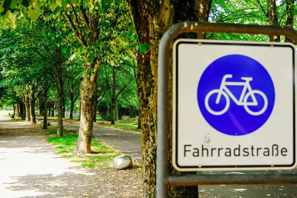 Schild einer Fahrradstraße